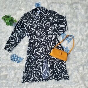 Nine West Utility Midi Shirt Dress